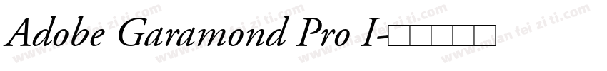 Adobe Garamond Pro I字体转换
